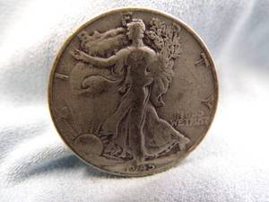 lot 10 image: 1945 Walking Liberty Half Dollar Coin 90% Silver