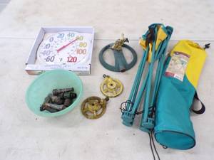 lot 31 image: Thermometer, Sprinklers, Camping Table