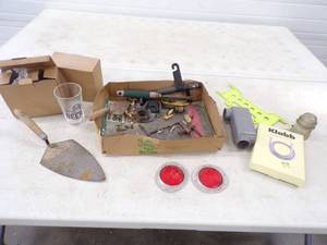 lot 48 image: Beer Glasses, Reflectors, Tools, Plumbing parts
