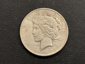 lot 16 image: 1927-D Peace Dollar