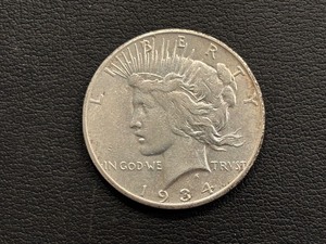 lot 22 image: 1934-S Peace Dollar KEY DATE