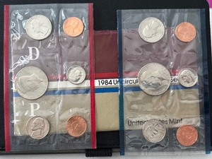 lot 55 image: 1984 P & D Mint Set