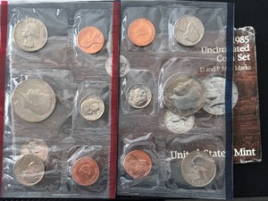 lot 56 image: 1985 P & D Mint Set
