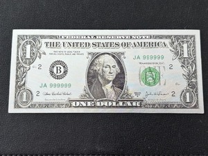 lot 17 image: .999 Fine Silver Foil $1 Dollar Bill