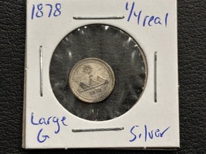 lot 97 image: 1878 Silver 14 Real Large G