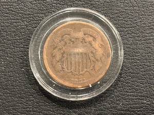lot 99 image: 1864 2 Cent Piece