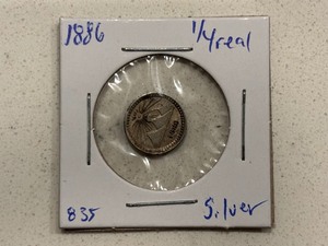 lot 100 image: 1886 Silver 14 Real