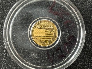 lot 77 image: 1200th Ounce .999 Fine Gold Round