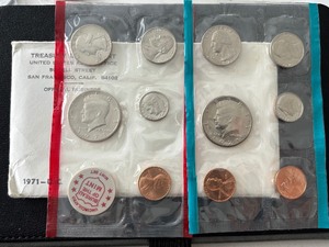 lot 59 image: 1971 P & D Mint Set