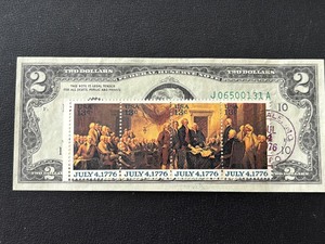 lot 73 image: $2 Dollar Federal Reserve Note Stamped Uncirculated