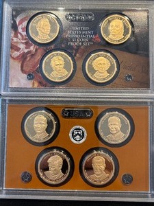lot 119 image: Presidential Dollar Proof Coins