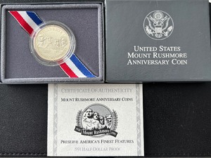 lot 136 image: 1991-S Mount Rushmore Half Dollar Proof