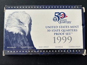lot 151 image: 1999-S State Quarter Proof Set