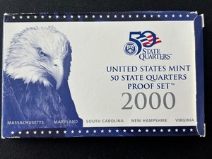 lot 152 image: 2000-S State Quarter Proof Set