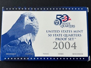 lot 154 image: 2004-S State Quarter Proof Set