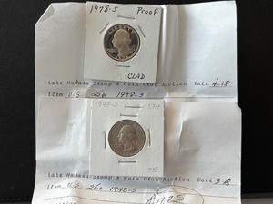 lot 8 image: Washington Quarters Silver and Clad Proof