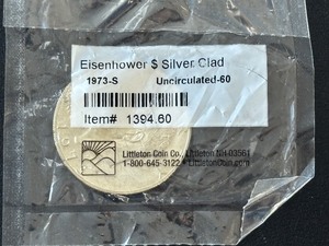 lot 14 image: 1973-S Eisenhower Silver Dollar Uncirculated