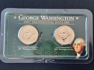lot 18 image: 2007 Washington Dollar Set