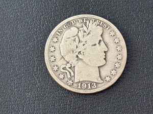 1913-S Barber Half Dollar Only 604,000 Minted