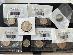 lot 41 image: 1964 Kennedy Half, Uncirculated Nickels, Dimes, and More