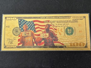 lot 64 image: 24K Gold Foil $100 Dollar Note