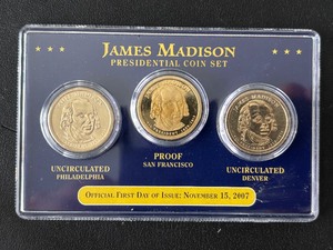 lot 81 image: James Madison Presidential Coin Set