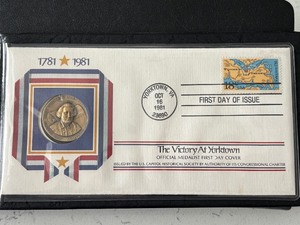 lot 84 image: Victory at Yorktown Medal