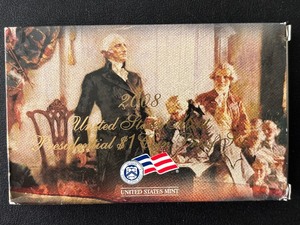 lot 105 image: 2008 Presidential Dollar Proof Set
