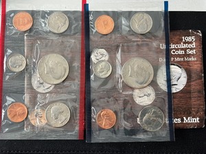 lot 108 image: 1985 P & D Mint Set