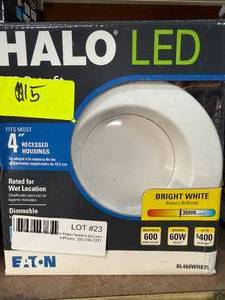lot 23 image: 4 inch LED Recessed Lamps