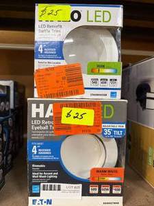 lot 25 image: 4 inch LED Recessed Lamps