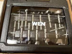 lot 69 image: WEN FB5114 14-Piece Forstner Bit Set with Carrying Case