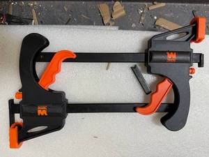 lot 79 image: WEN CT992F 7.5-Inch Quick Release Track Saw Clamps, Two Pack