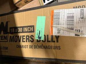 lot 94 image: WEN 721830 1320-Pound Capacity 18-by-30-Inch Hardwood Movers Dolly, 2-Pack