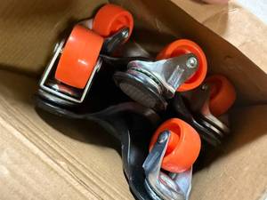 lot 99 image: WEN DL6300 6-Inch 300-Pound Capacity Furniture Moving Tri-Dolly Set (4 Pack)