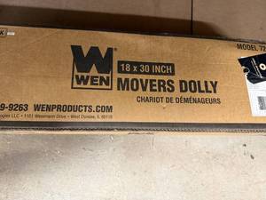 lot 109 image: WEN 721830 1320-Pound Capacity 18-by-30-Inch Hardwood Movers Dolly, 2-Pack