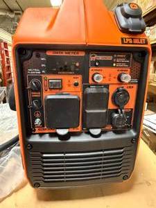 lot 114 image: WEN DF360iX Quiet and Lightweight 3600-Watt Dual Fuel RV-Ready Portable Inverter Generator with Fuel Shut Off and CO Watchdog