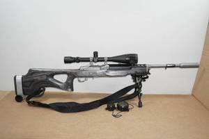 lot 1D image: 2011 Ruger Mini-14 .223 Rem Target Ranch Rifle - Simmons 8-32 x 44 Scope
