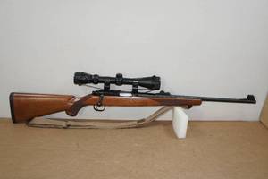 lot 1N image: 1992 Ruger 7722 .22 WMR Bolt-Action Rifle - Simmons Pro Hunter Scope