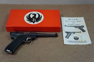lot 2G image: 1966 Ruger Standard .22 LR Semi-Auto Pistol - 6 Barrel - Original Box