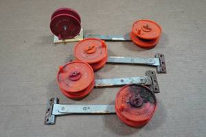lot 74 image: 5 Rattle Reel Tip-Up Reels