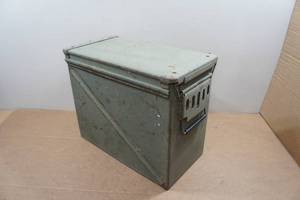lot 86 image: Metal Ammo Can