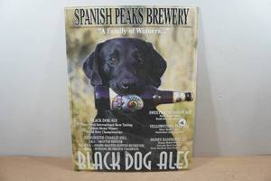 lot 88 image: Raised Metal Sign - Black Dog Ales