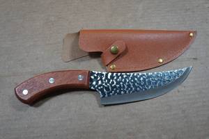 lot 142 image: Viking Knife Co 10.5 Carbon Steel Knife with Sheath