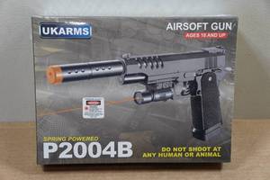 lot 159 image: UKArms P2004B Spring Powered Airsoft Gun with Laser