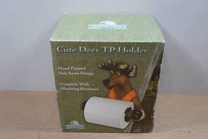 lot 195 image: Rivers Edge Deer Toilet Paper Holder