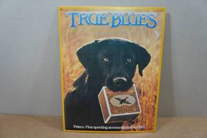 lot 211 image: Raised Metal Sign - Peters Ammunition