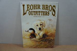 lot 212 image: Metal Sign - Leohr Bros Outfitters