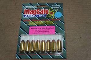 lot 334 image: 8 MagSafe .40 S&W 72 Gr Mini-Glock Load Ammo