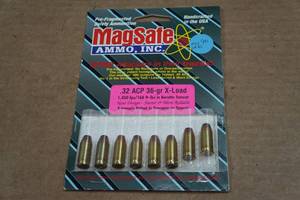 lot 335 image: 8 MagSafe .32 ACP 36 Gr X-Load Ammo